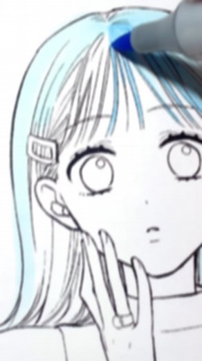 コピックを使った髪の塗り方のコツと注意点