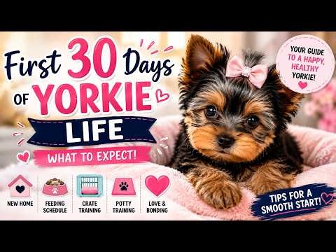 First 30 Days of Yorkie Puppy Life: What To Expect as a New Owner