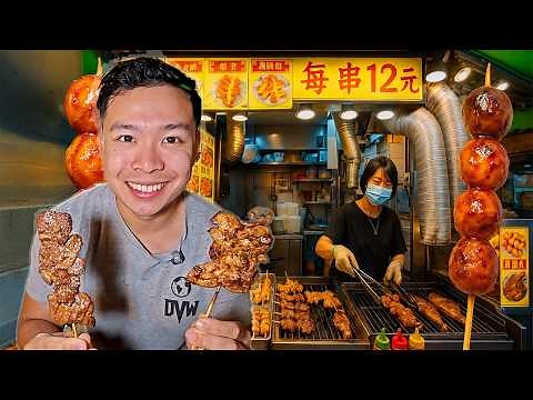 I Tried Hong Kong’s Most POPULAR Street Food 🇭🇰 $1 Fish Balls Skewers!