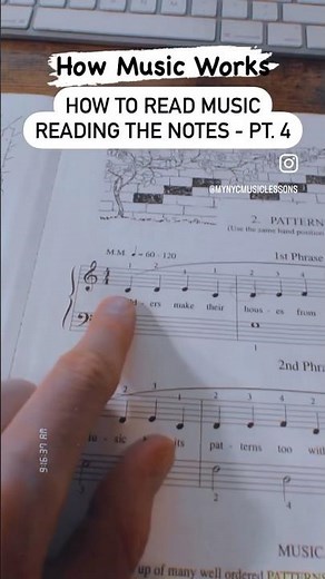 #HowMusicWorks How to read music - reading the notes - Pt. 4 - What is a quarter note? #musictheory