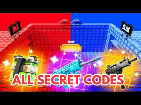 CRAZY RED VS BLUE FORTNITE CREATIVE RVB secret ALL SECRET CODE, New FROSTY SCAR 17/01