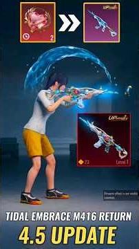TIDAL EMBRACE M416 RETURN CONFIRM ✅ RETURN ULTIMATE SET 4.5 🔥 #bgmi #shorts #pubg #viral #crownyt