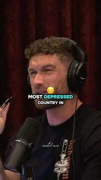 Second most depressed country in the world🇬🇧 #joerogan #podcast #shorts #british #uk #jre