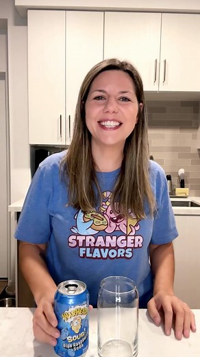 Delicious Warheads Sour Blue Raspberry Ice Cream Float