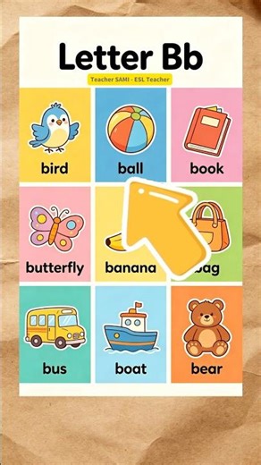 Phonics Bb Words for Kids #phonics #phonicsforkids #lettersound