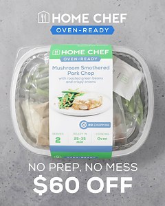 48K views · 2.9K reactions | You asked, we listened – we’re now offering TWO Oven-Ready meals a week. Have your choice of delicious, simple no prep no mess dishes to create on busy nights. Order today for $60 off! | Home Chef | Facebook