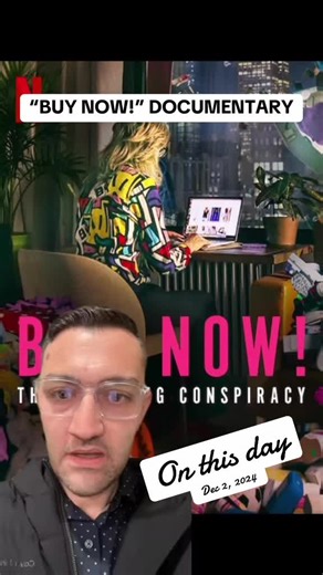 The documentary called “Buy Now: The Shopping Conspiracy” is available to watch on Netflix. This is a great documentary. Have you seen it?? #buynow #documentary #tv #tvshow #onthisday