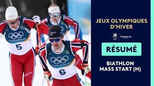 Biathlon (H) : le résumé de la Mass start en replay - Jeux Olympiques d'hiver