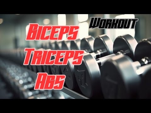 Biceps, Triceps and Abs (( Dumbbells)) Build the arms and abs