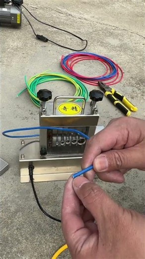 Compact Electric Wire Stripper Machine For Quick Cable Removal #wirestripper #shortvideo
