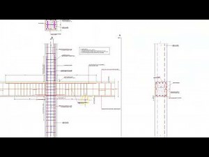 Reinforced Concrete Beam Connection to Composite Column Detail