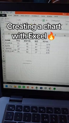 Charts creation with Excel🔥💻 #learnontiktok
