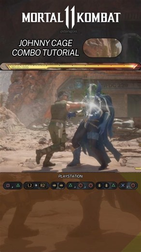 Johnny Cage Combo Tutorial MK11 for Playstation - 451.71 😎