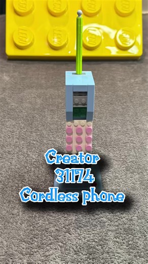 Nostalgic Cordless Phones: A LEGO Creator Set