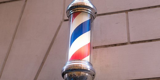 Here's the disturbing reason why barber poles are red, white, and blue