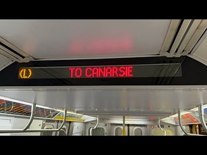 BMT 14 St Line: R160A (L) Train [8 Av-14 St to Canarsie-Rockaway Pkwy #2]