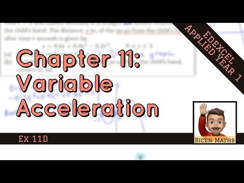 Variable Acceleration 5 • Integration • Mech1 Ex11D • 🚀