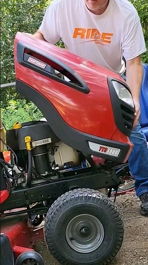 how to take the hood off of a Craftsman lawn tractor