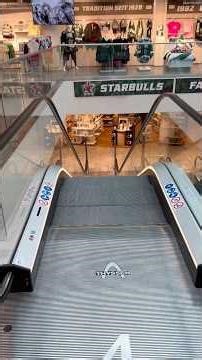 2x 1996 Thyssen Niagara Escalator ride at Galeria Department store in Rosenheim floors 3-4