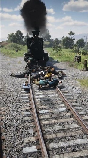 RDR2 Train Horror: 9-Second Railway Crash Scene | Cinematic Gaming #shorts | Sohan Ultra RDR2