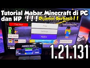 Cara Gabungan Mabar Multiplayer di Minecraft HP dan PC !! // 100% BERHASIL//Versi Terbaru 1.21.131