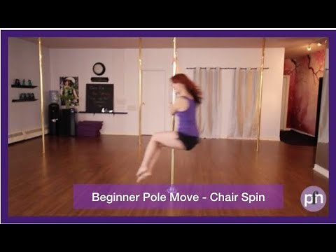 Beginner Pole Moves - Chair Spin (static pole)