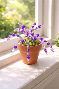 Handcrafted Beaded Forever Plant - Etsy
