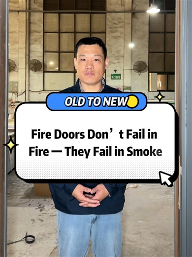 Fire Doors Don’t Fail in Fire. They Fail in Smoke. Most projects choose fire doors based on ratings. But smoke finds gaps before flames arrive. If your fire door system doesn’t control smoke, it doesn’t protect evacuation time. We design fire & smoke–rated door systems that work as a system — not just a certified panel. #FireDoor #SmokeRated #FireAndSmokeProtection #PassiveFireProtection #BuildingSafety #FireRatedDoor