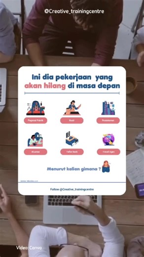 Gimana nih menurut kalian sobat creative ? 🤔 #pekerjaan #karir #karirsukses