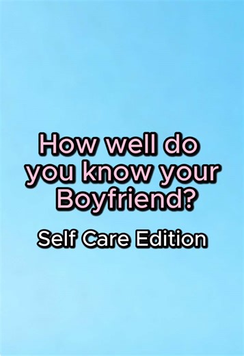 How well do you know your boyfriend? Self Care Edition! Boys if she gets one or more wrong she has to get ghost all of her guy friends! 🫂❤️ #bfgf #bfgfquiz #couplesquiz #relationships #fyp