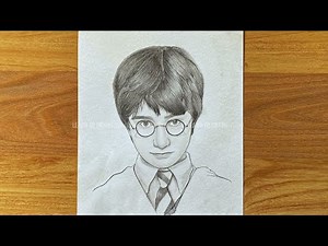 How to draw Harry Potter || pencil sketch for beginner ||Pencil drawing tutorial || រៀនគូរ