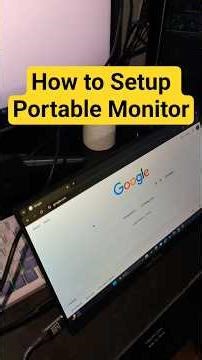 How to Setup Portable Monitor #shorts #viral
