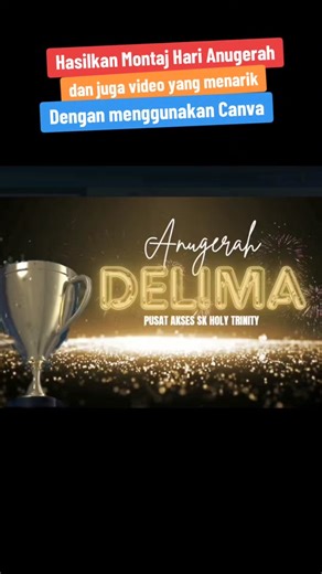 Hasilkan Montaj Hari Anugerah Menarik dengan Canva