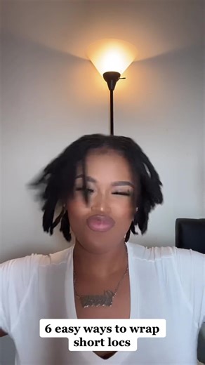 6 Easy Ways to Wrap Short Locs | Loc Styles for Beginners