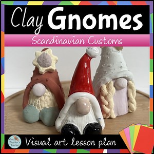 Clay Christmas Gnomes | Sculpture Art Lesson | 3D Pottery Project | Ceramics
