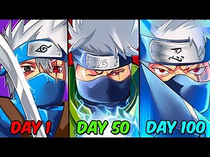 Spent 100 days Going From Noob To KAKASHI HATAKE In Shindo Life! Rellgames Shinobi Life 2