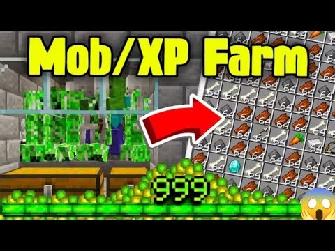 how to make mob xp farm in minecraft java & bedrock 1.21/26.1 (No Spawner)
