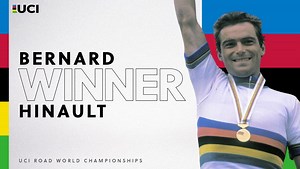 2.7K views · 139 reactions |  Winning rainbow stripes with Bernard Hinault  The iconic French cycling legend talks through his 1980 UCI Road World Championships win in the Men Elite Road Race!  | UCI | Facebook