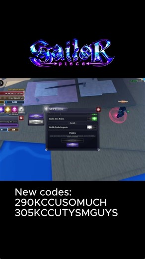 New Code!! #roblox #games #sailorpiece #code #fyp #xh
