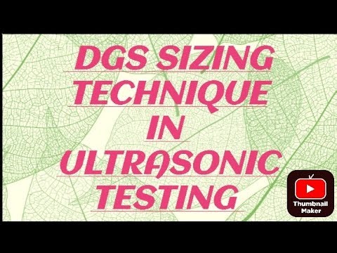 DGS sizing technique in ut, ndt, dgs se sizing kaise karte hai.