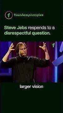 Steve Jebs respends to a disrespectful question #stevejobs #apple