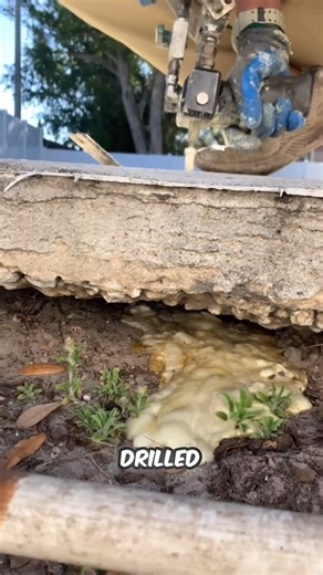 How Expanding Foam Lifts Sunken Concrete!