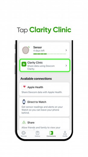 Dexcom on Instagram: "Connect and share your Dexcom G7 data with your doctor’s office faster than ever before, directly from the G7 app* with the new Clarity Clinic Share code feature. . Now you, your doctor, and care team can seamlessly stay in sync with your management plan. Just ask your doctor or care team for their clinic code to start sharing your glucose data. . Learn more about the Clarity Clinic Share code at the link in bio. . *Compatible smart devices sold separately. To view a list o