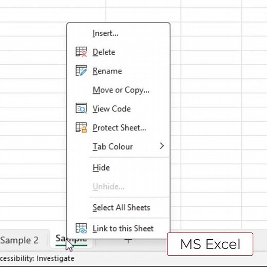 MS Excel Moving and copying sheets