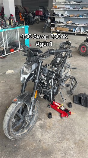 😋 @aydınmotorr @Haydar AYDIN #swap #keşfet #cfmoto #450 #dönüşüm