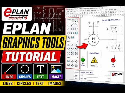 EPLAN P8 2022 - 3 | Graphics Tools Tutorial | Lines, Rectangle, Circles, Text & Images