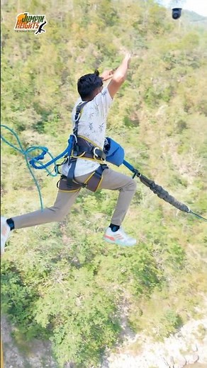 Bungee Jumping Adventure 🔥 | Ultimate Travel Thrill Wonder Bharat Holidays #shortsfeed #adventure