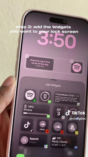 iPhone 17 Pro Max wallpaper tutorial — pink Jesus loves you