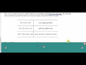 Lesson 5.6 AC Method for Factoring