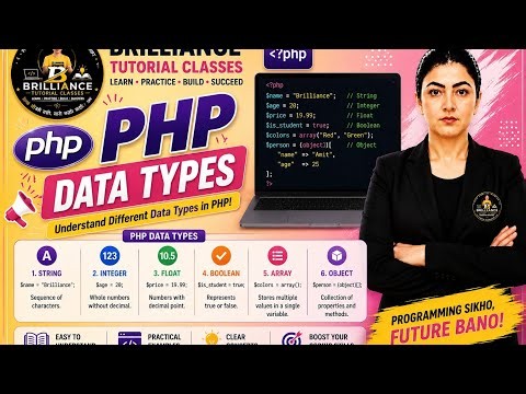PHP Data Types Tutorial | Learn PHP Data Types for Beginners #php